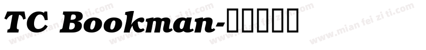 TC Bookman字体转换